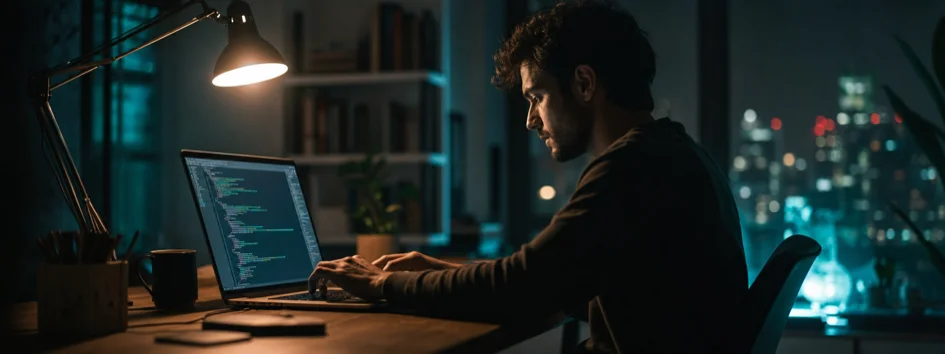 Programador trabalhando como freelancer