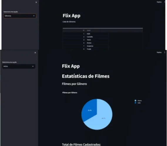 Web App com Streamlit consumindo a Flix API